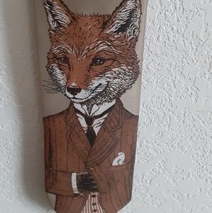 Olive Green Fox Print Tie Umo Lorenzo